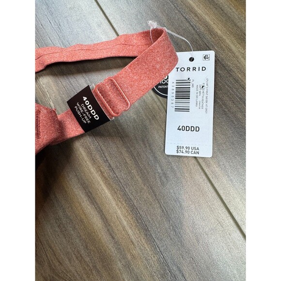 Torrid Wire Free Push Up 360 Back Smoothing Bra Bruschetta Heather 40DDD NWT - Picture 2 of 4